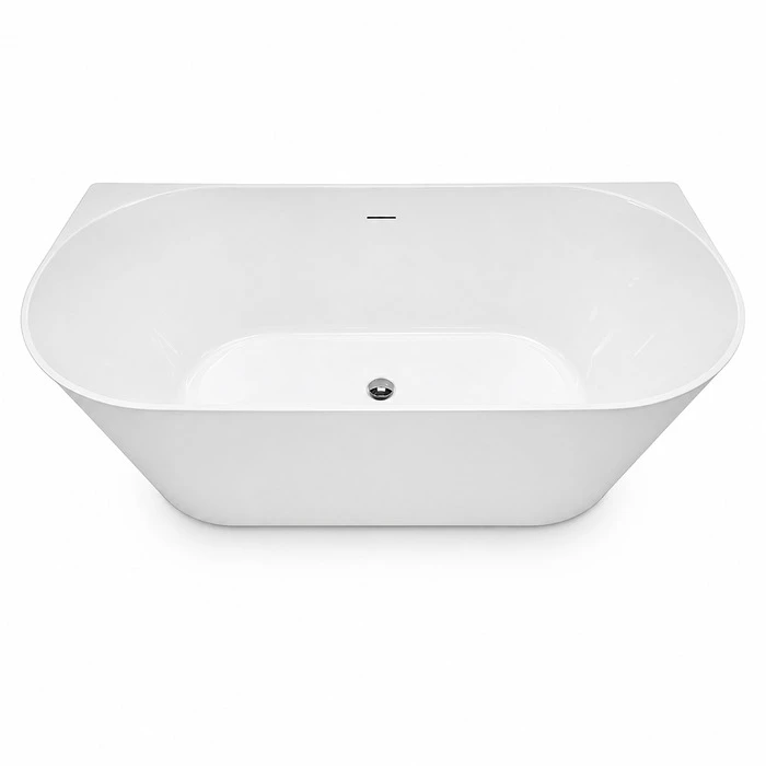 Regio Haven Back to Wall Elegant Double Curve Modern Luxury Bathtub Series